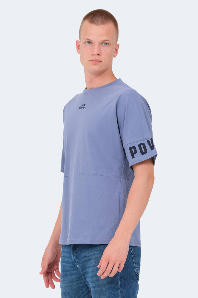 Slazenger VISION Erkek T-Shirt Mavi