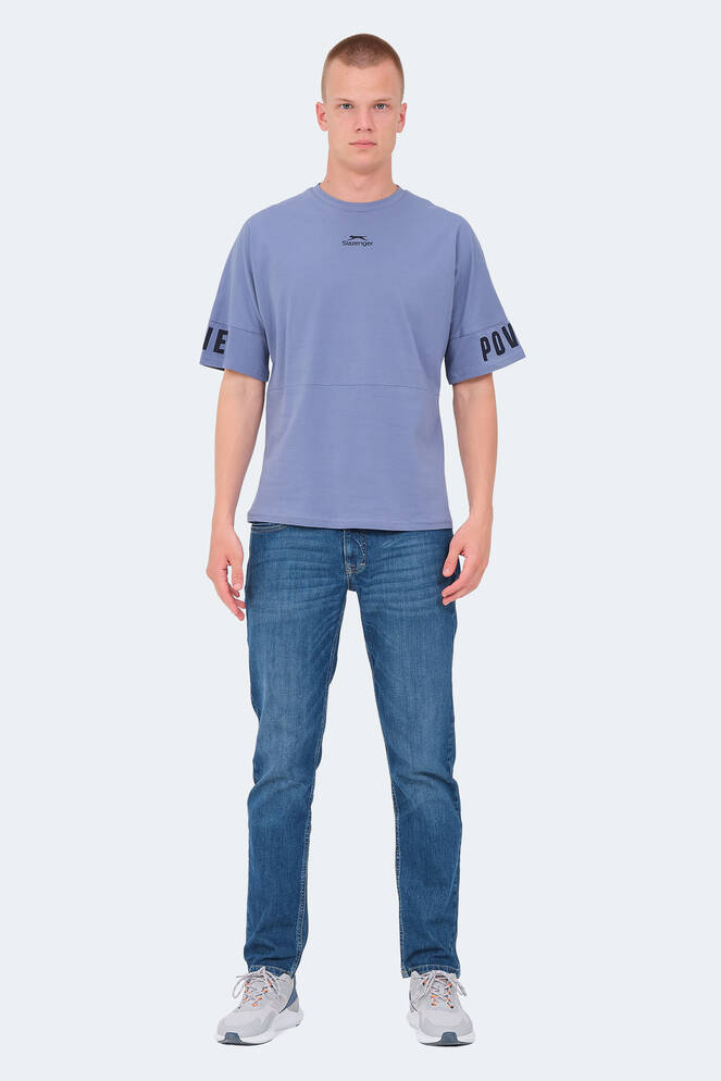 Slazenger VISION Erkek T-Shirt Mavi