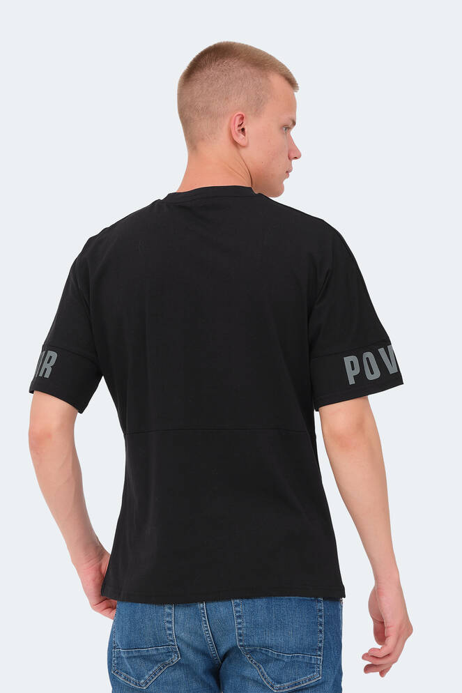 Slazenger VISION Erkek T-Shirt Siyah
