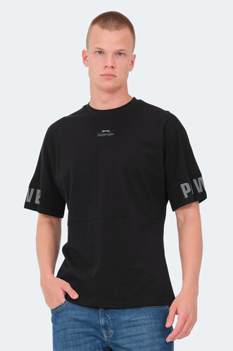 Slazenger VISION Erkek T-Shirt Siyah - Thumbnail