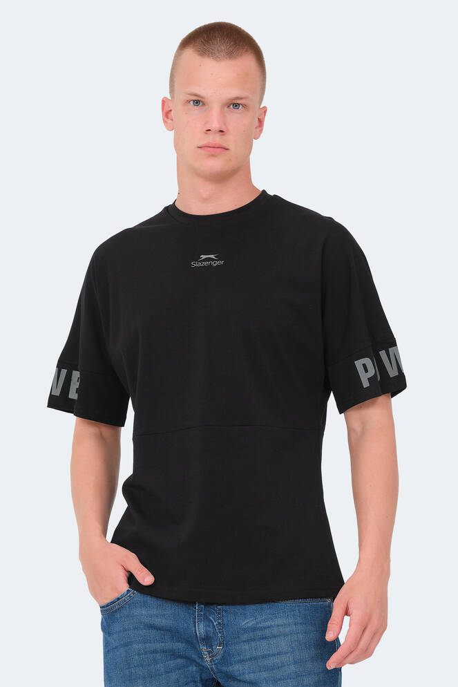 Slazenger VISION Erkek T-Shirt Siyah
