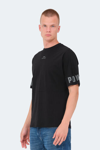 Slazenger VISION Erkek T-Shirt Siyah - Thumbnail