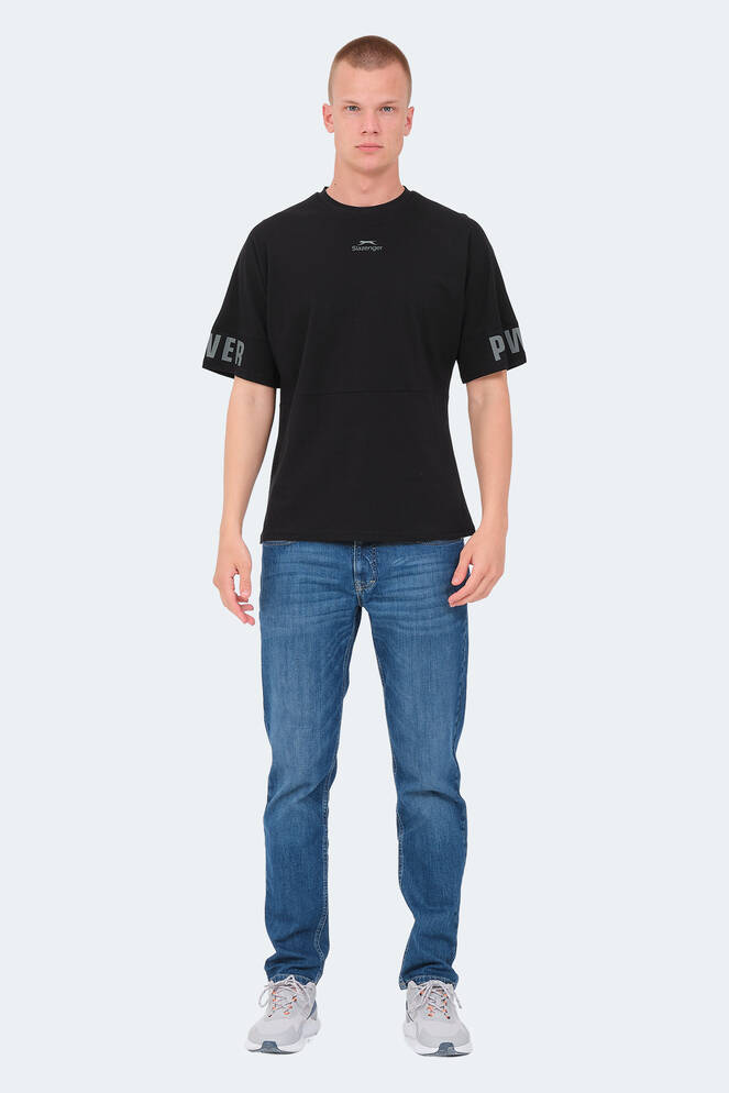 Slazenger VISION Erkek T-Shirt Siyah