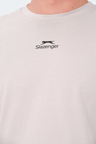 Slazenger VISION Erkek T-Shirt Taş Gri - Thumbnail