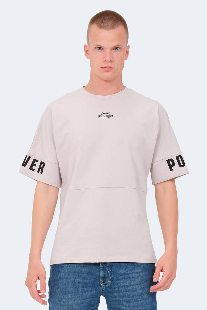Slazenger VISION Erkek T-Shirt Taş Gri