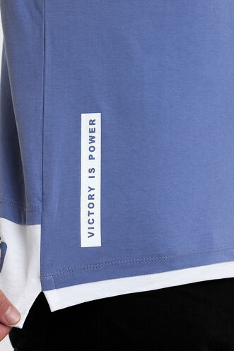 Slazenger VISITOR Erkek T-Shirt Mavi - Thumbnail