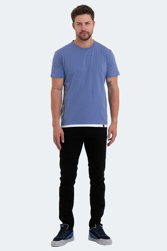 Slazenger VISITOR Erkek T-Shirt Mavi - Thumbnail