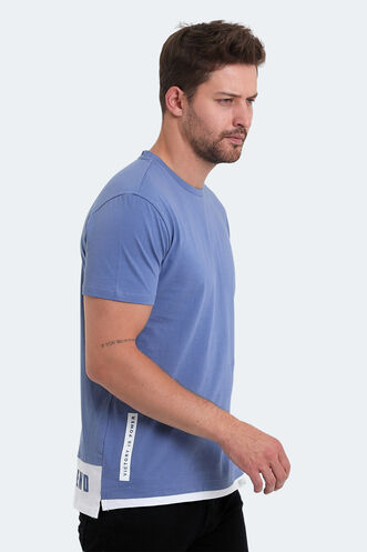 Slazenger VISITOR Erkek T-Shirt Mavi - Thumbnail