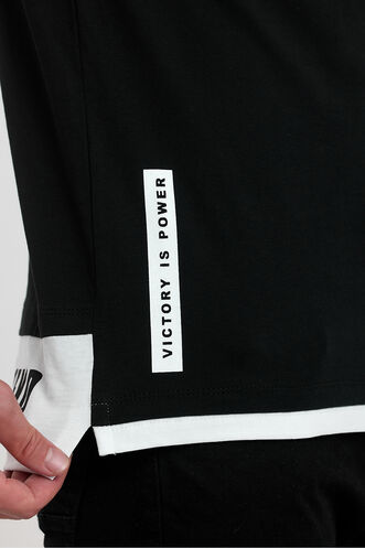 Slazenger VISITOR Erkek T-Shirt Siyah - Thumbnail