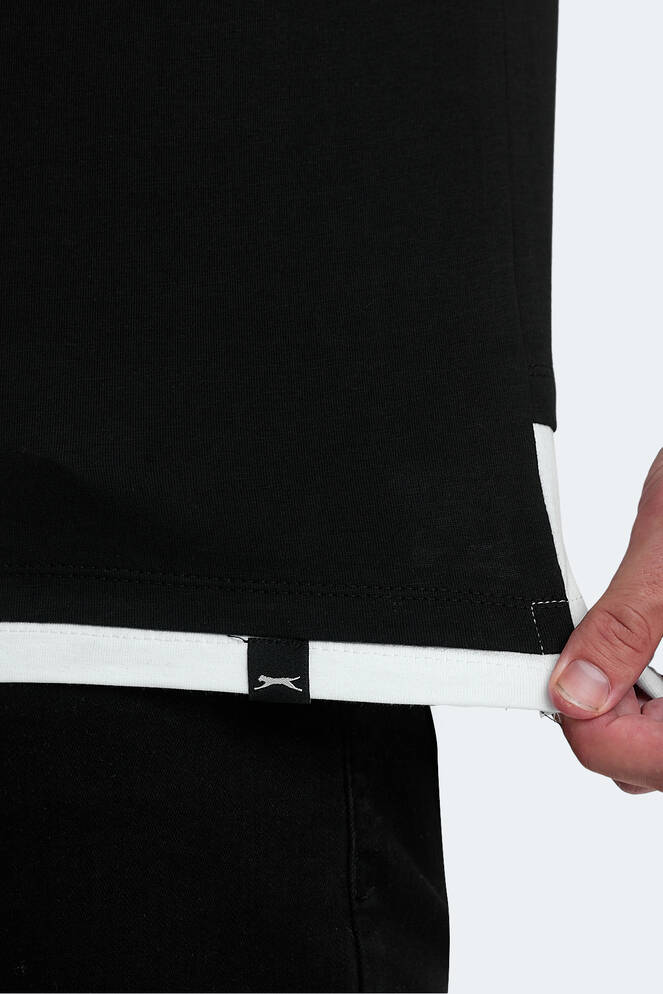 Slazenger VISITOR Erkek T-Shirt Siyah