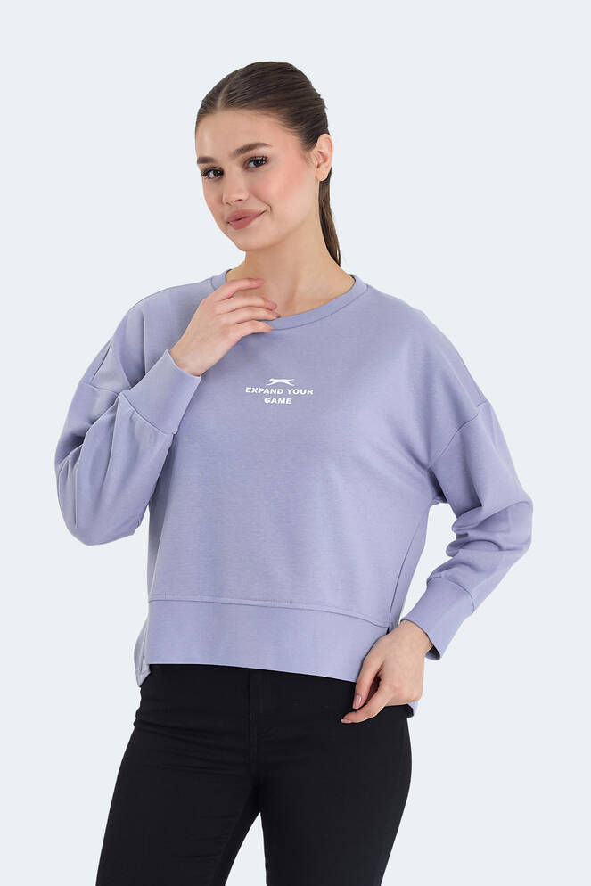 Slazenger VITAL OVERSIZE Kadın Sweatshirt Lila