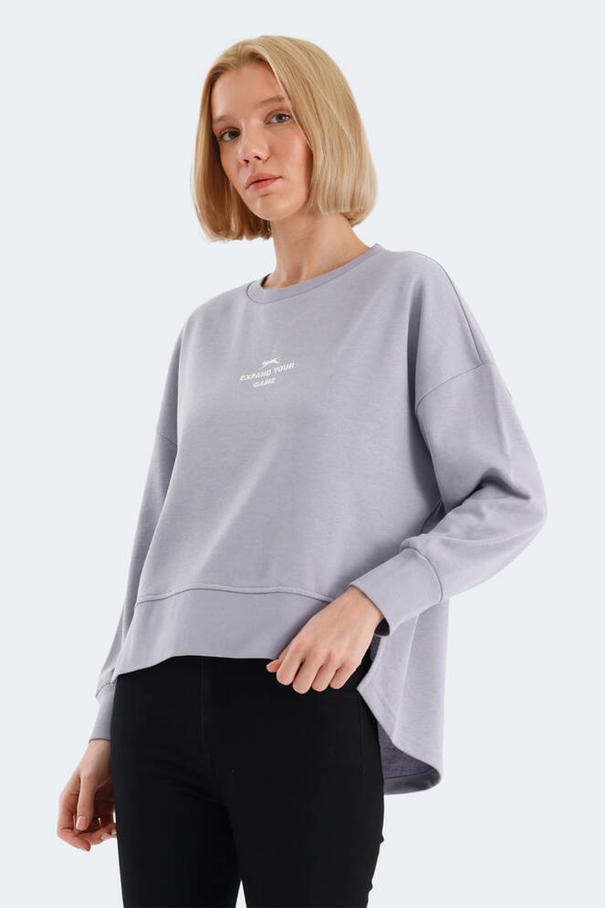 Slazenger VITAL OVERSIZE Women's Sweatshirt Lilac