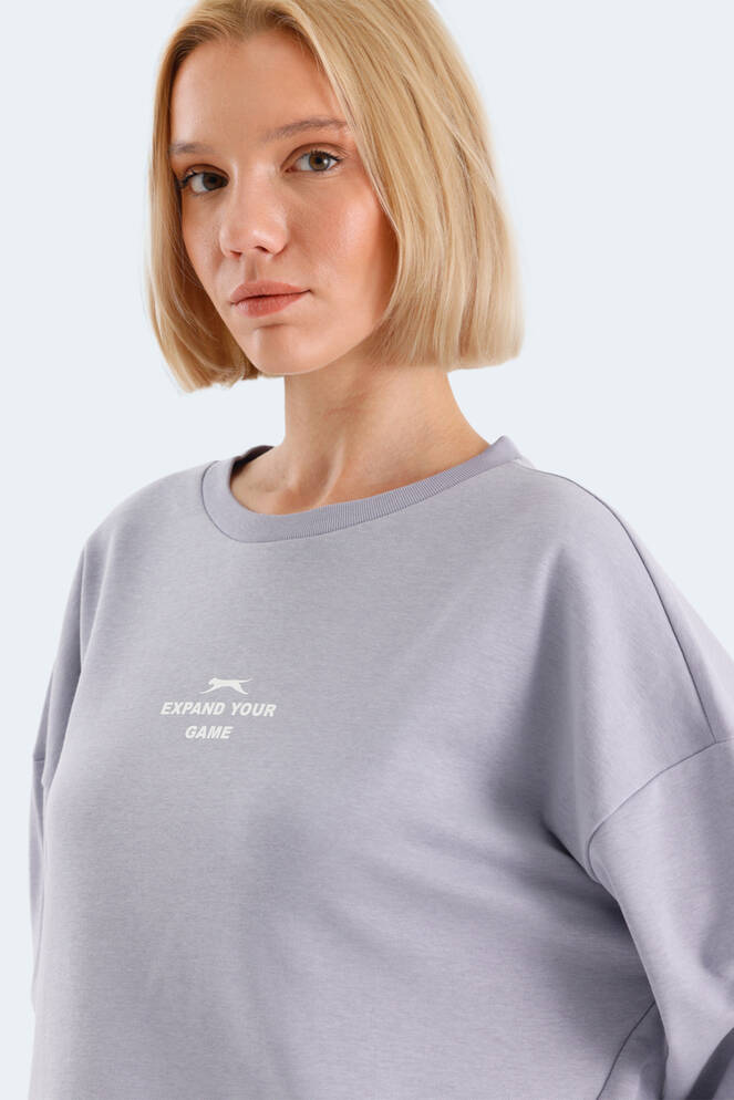 Slazenger VITAL OVERSIZE Women's Sweatshirt Lilac