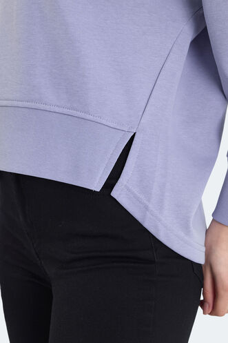 Slazenger VITAL OVERSIZE Women's Sweatshirt Lilac - Thumbnail