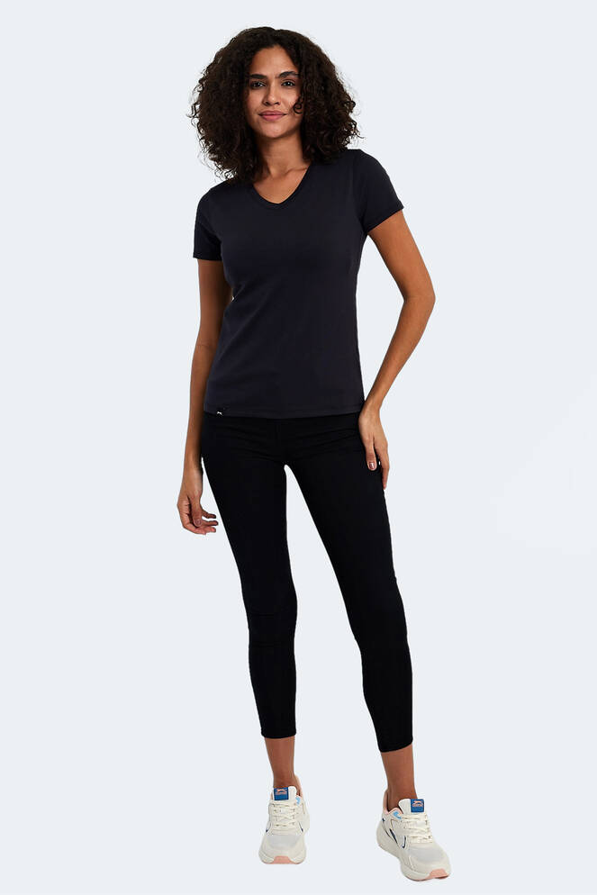 Slazenger VIVEK Kadın Tişört Petrol Mavi