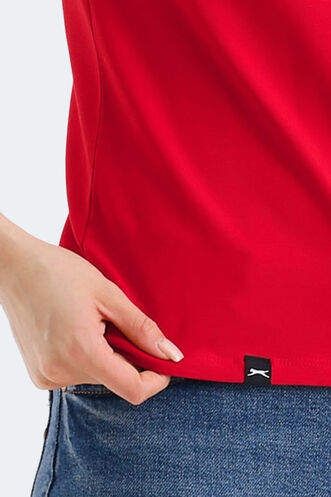 Slazenger VIVEK Women's T-Shirt Red - Thumbnail