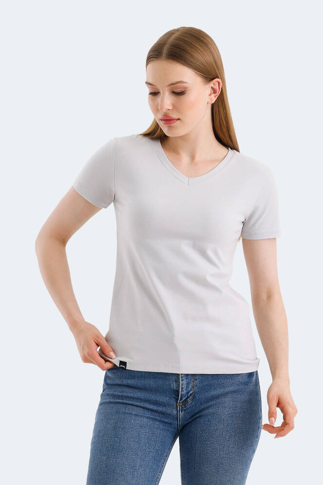 Slazenger VIVEK Women's T-Shirt Stone Gray