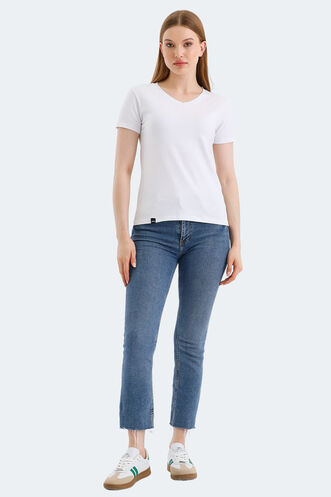 Slazenger VIVEK Women's T-Shirt White - Thumbnail