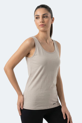 Slazenger VLADLEN Women's Tank Top Stone Gray - Thumbnail