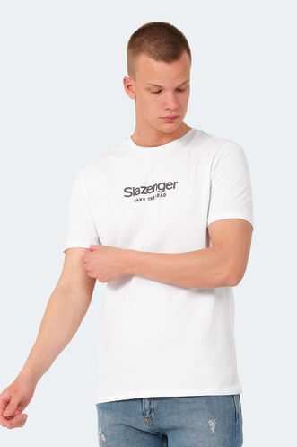 Slazenger VOITTO Erkek T-Shirt Beyaz - Thumbnail
