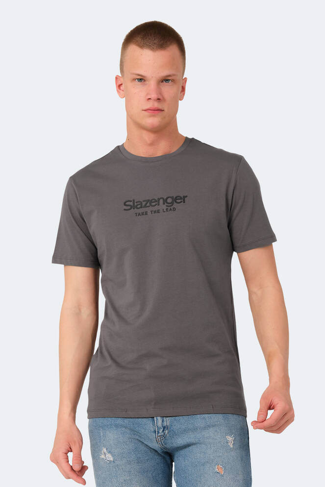 Slazenger VOITTO Erkek T-Shirt Koyu Gri