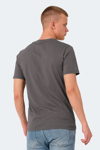 Slazenger VOITTO Erkek T-Shirt Koyu Gri - Thumbnail