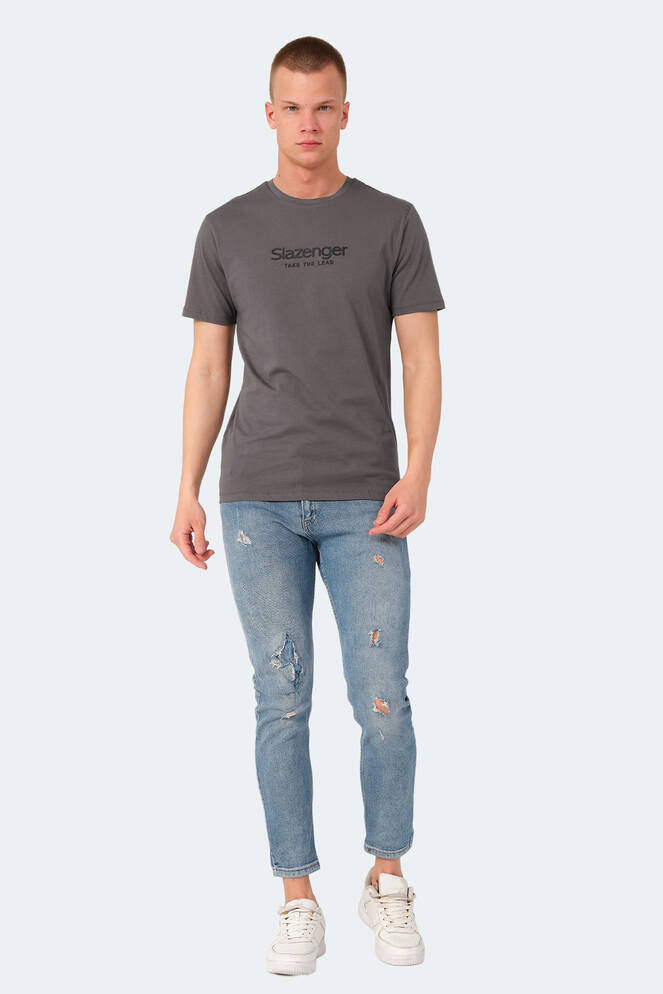 Slazenger VOITTO Erkek T-Shirt Koyu Gri
