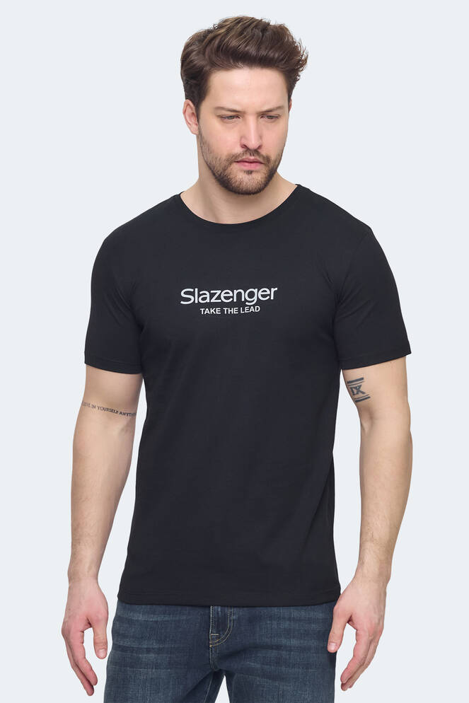 Slazenger VOITTO Erkek T-Shirt Siyah