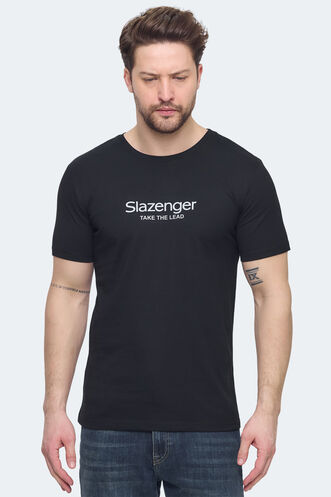 Slazenger VOITTO Erkek T-Shirt Siyah - Thumbnail