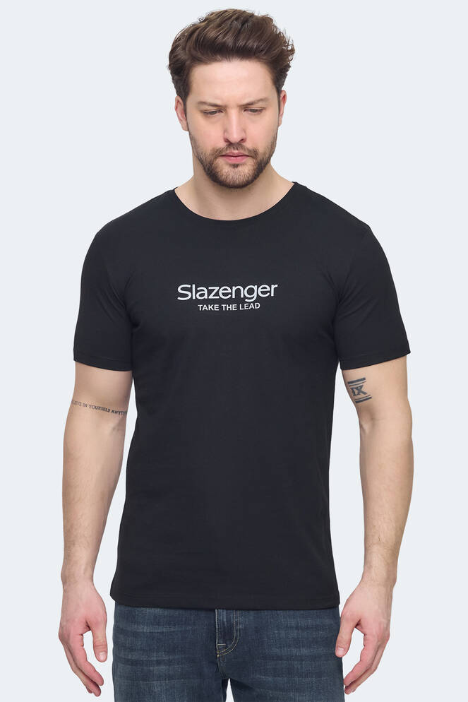 Slazenger VOITTO Erkek T-Shirt Siyah