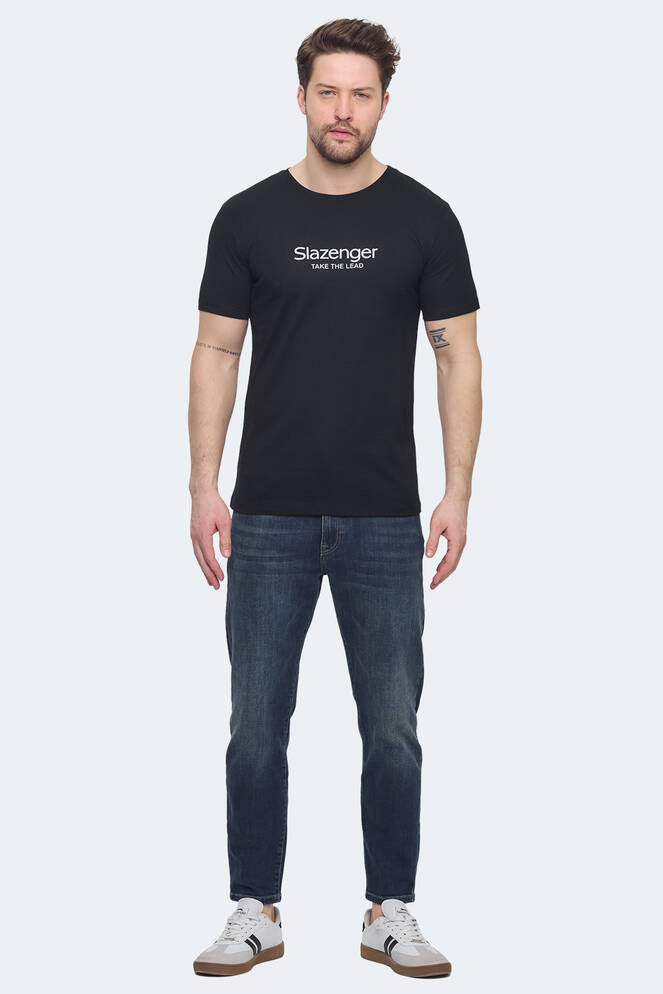 Slazenger VOITTO Erkek T-Shirt Siyah