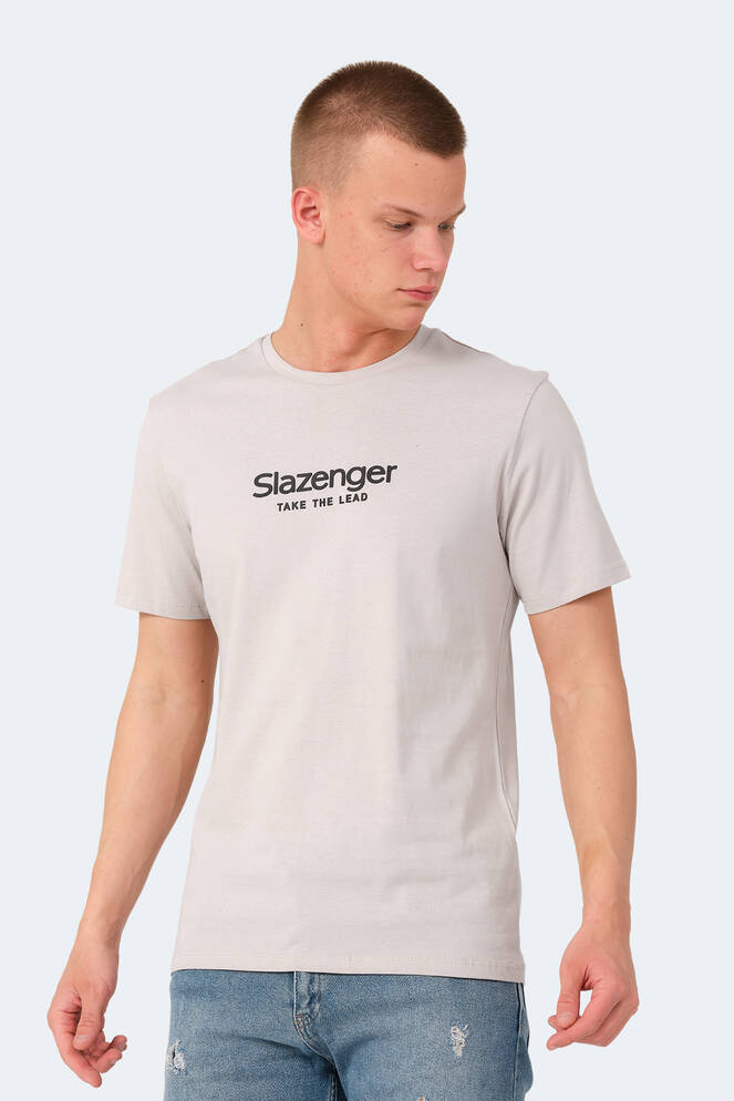 Slazenger VOITTO Erkek T-Shirt Taş Gri