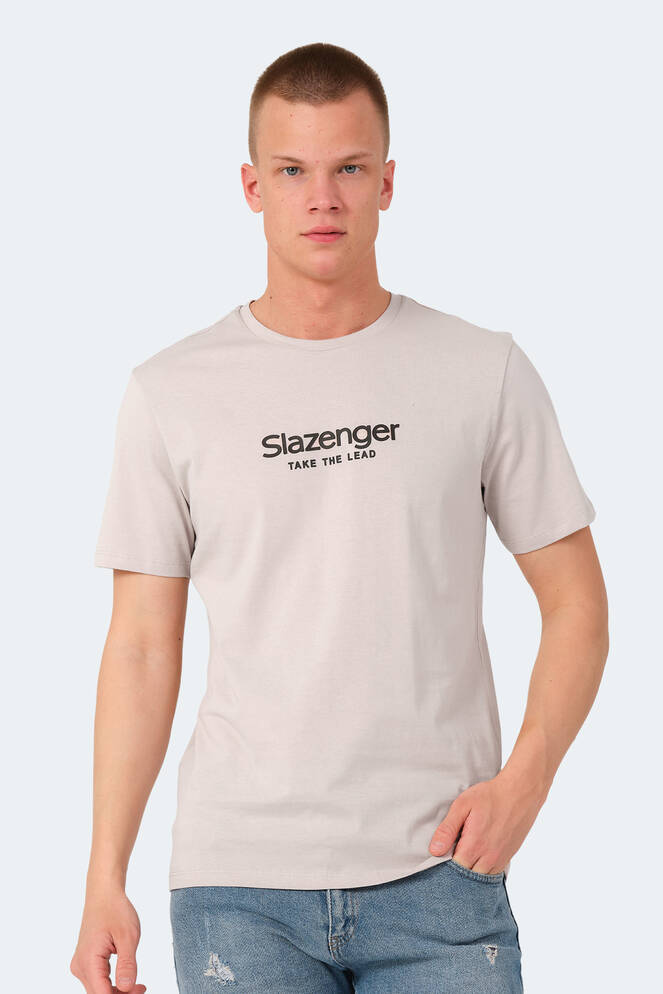 Slazenger VOITTO Erkek T-Shirt Taş Gri