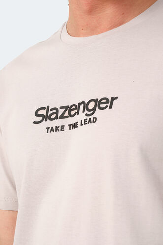 Slazenger VOITTO Erkek T-Shirt Taş Gri - Thumbnail