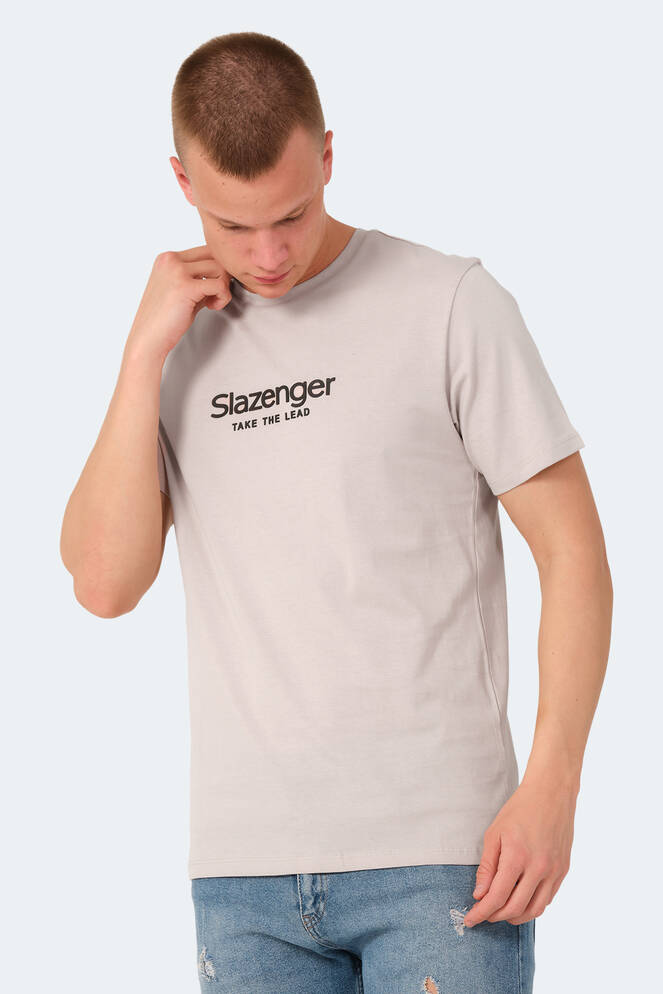 Slazenger VOITTO Erkek T-Shirt Taş Gri