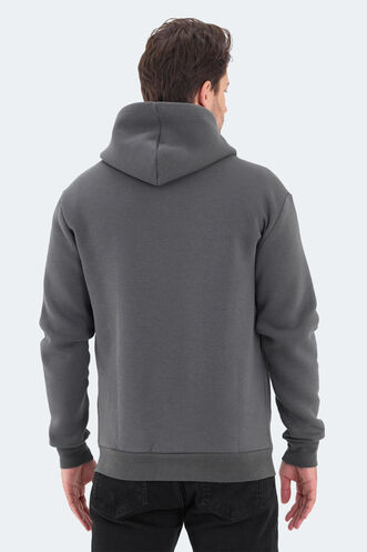 Slazenger VONDA Erkek Sweatshirt Koyu Gri - Thumbnail