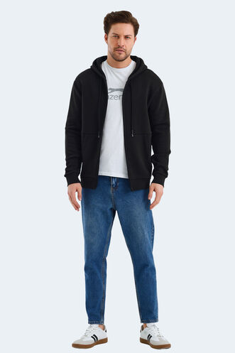 Slazenger VONDA Men's Sweatshirt Black - Thumbnail
