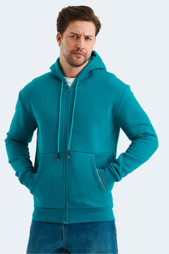 Slazenger VONDA Men's Sweatshirt Petrol - Thumbnail