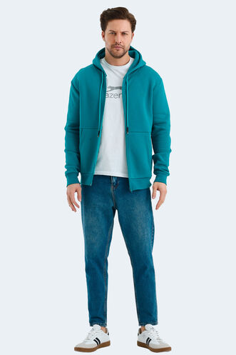 Slazenger VONDA Men's Sweatshirt Petrol - Thumbnail