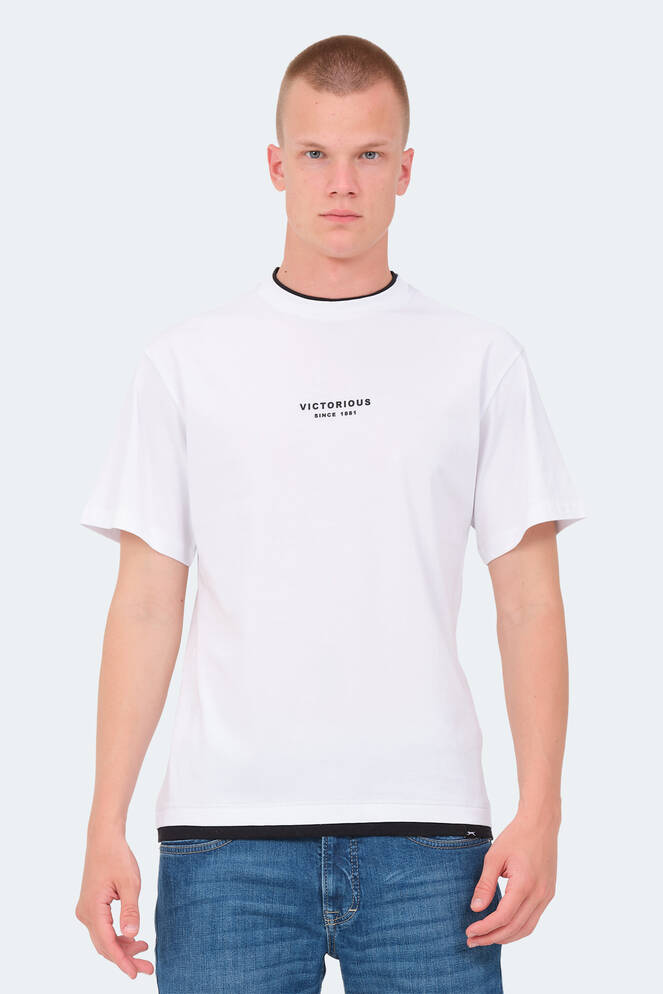 Slazenger VRENI Erkek T-Shirt Beyaz