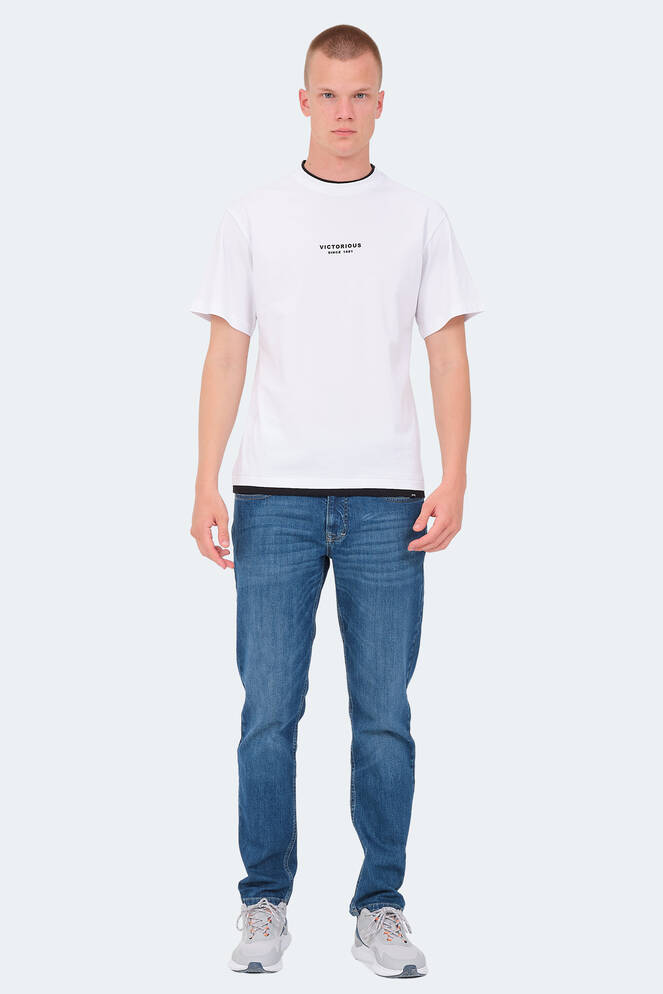 Slazenger VRENI Erkek T-Shirt Beyaz