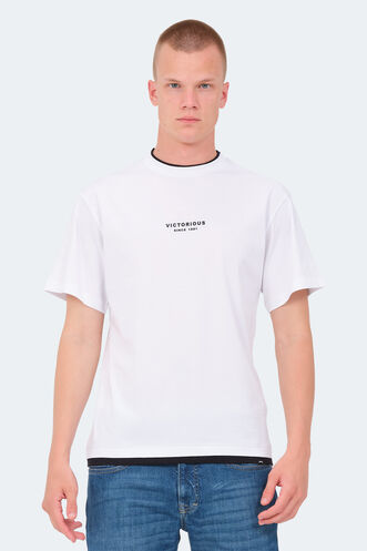 Slazenger VRENI Erkek T-Shirt Beyaz - Thumbnail