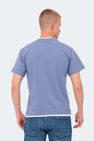 Slazenger VRENI Erkek T-Shirt Mavi - Thumbnail