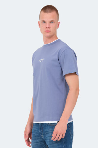 Slazenger VRENI Erkek T-Shirt Mavi - Thumbnail