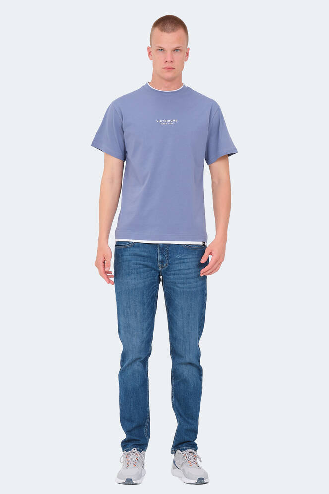 Slazenger VRENI Erkek T-Shirt Mavi