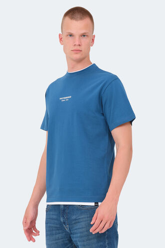 Slazenger VRENI Erkek T-Shirt Petrol - Thumbnail