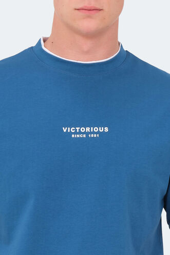 Slazenger VRENI Erkek T-Shirt Petrol - Thumbnail