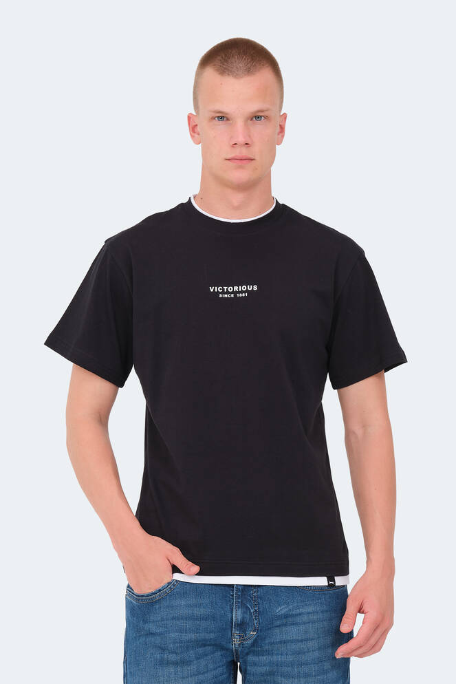 Slazenger VRENI Erkek T-Shirt Siyah