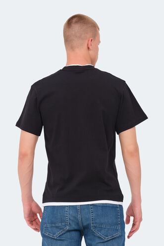 Slazenger VRENI Erkek T-Shirt Siyah - Thumbnail