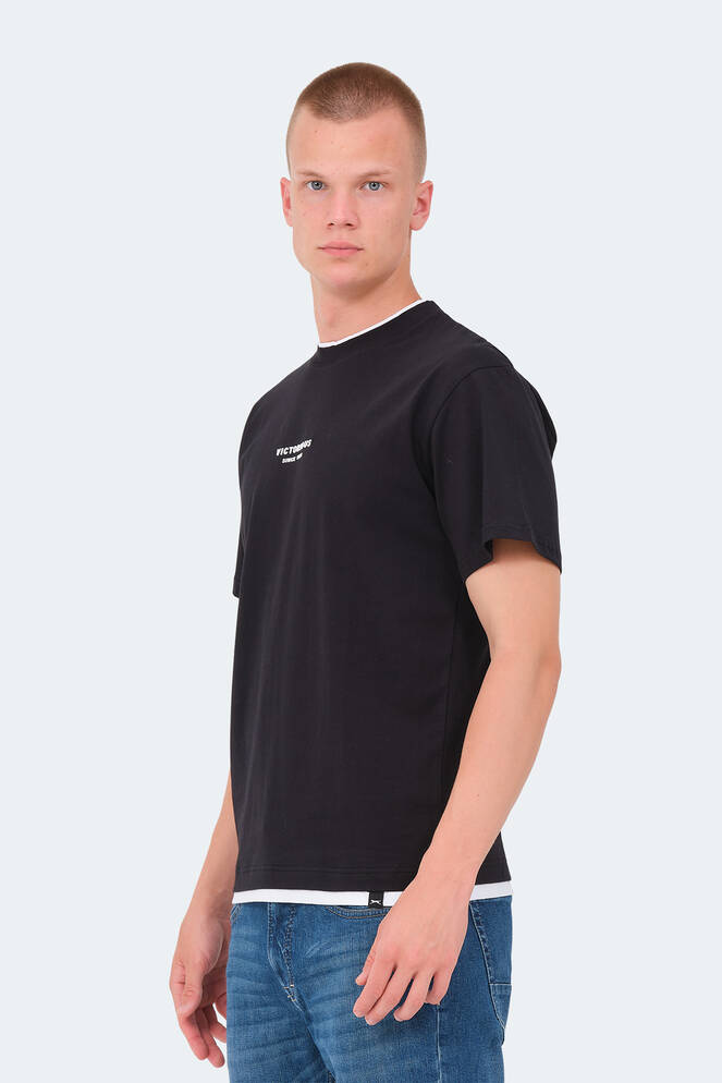 Slazenger VRENI Erkek T-Shirt Siyah